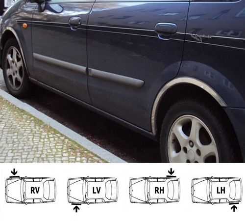 Radlaufleisten mazda premacy - radlaufleisten,